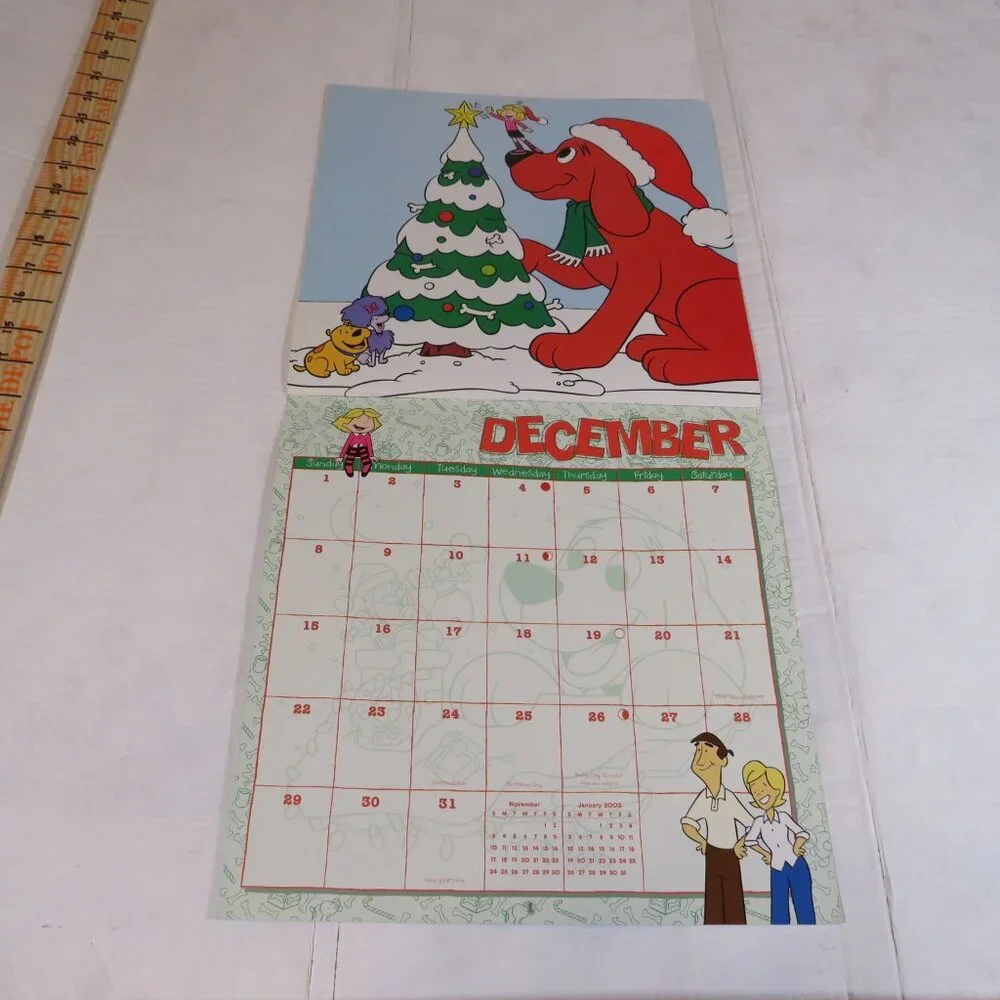 Clifford Calendar 2002 Scholastic (Complete Calendar) Big Red Dog